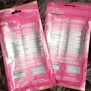 Juicy Couture Assorted 3-Ply Face Masks